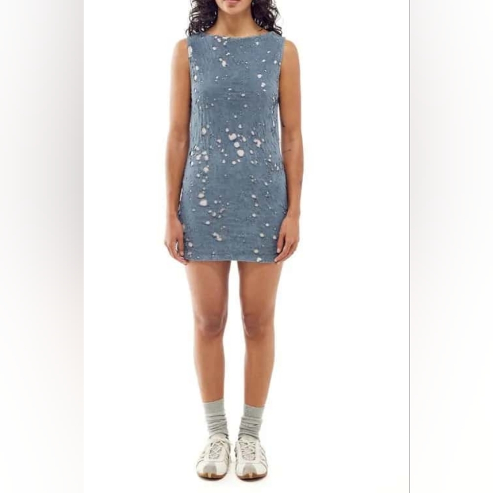 BDG URBAN OUTFITTERS nibbled sleeveless minidress